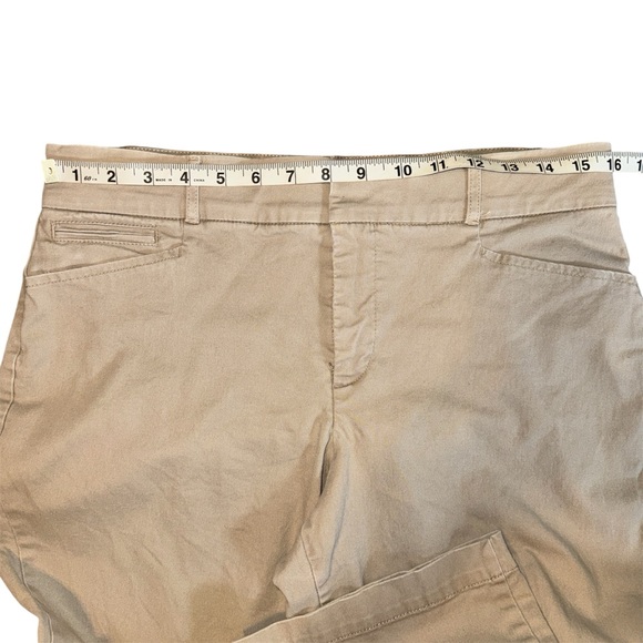 Gloria Vanderbilt Charlene Khaki Pants Women's 10 Short Tan Chino Straight Leg - Picture 4 of 7